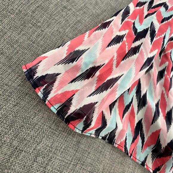 BCX Mini Dress XXS Sleeveless Scoop Neck Lined Polyester Multicolor Cute Summer - Picture 4 of 13